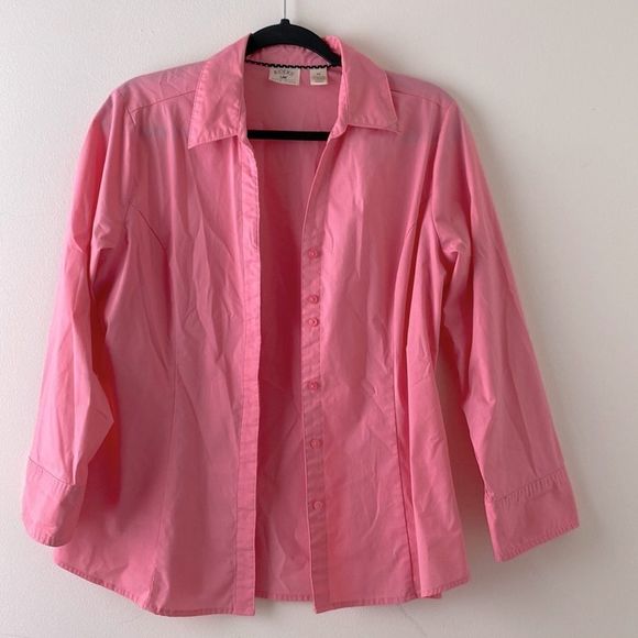 Womens size M pink Riders Lee button down shirt - Picture 1 of 5